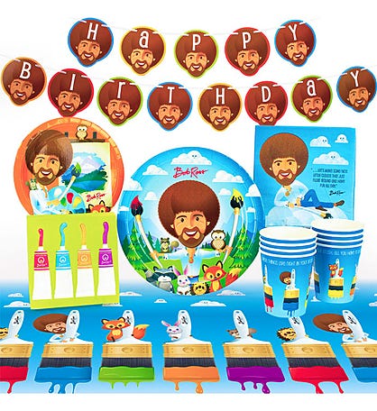 Bob Ross and Friends Party Pack for 8 Guests